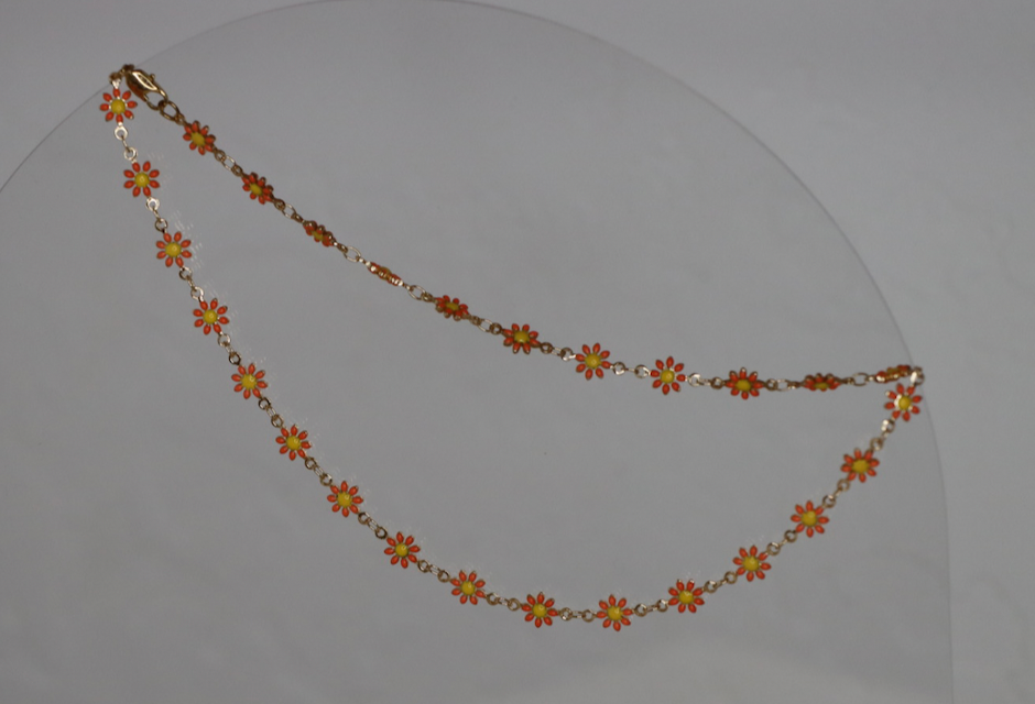 Sunset Daisy Necklace